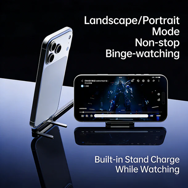 240W Fast Charging 2-in-1 Foldable Fast Charging Cable & Phone Stand